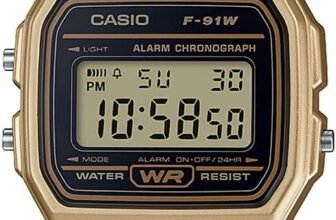 Relógio Masculino Casio Digital Vintage F-91WM-9ADF – Dourado