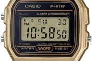 Relógio Masculino Casio Digital Vintage F-91WM-9ADF – Dourado